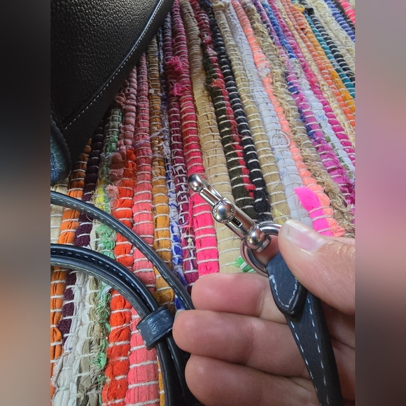 COACH Dempsey Tote Bag CO971 denim Blue Crossbody Purse - Picture 7 of 12